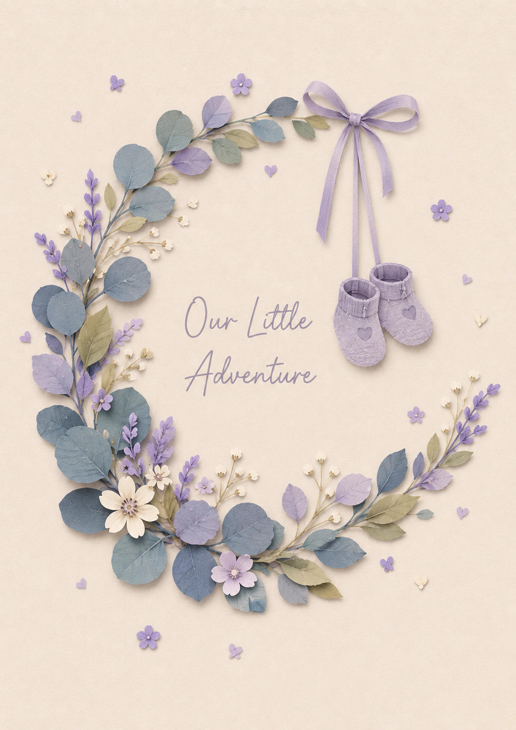 Pregnancy - Personalised Card — with punch holes
