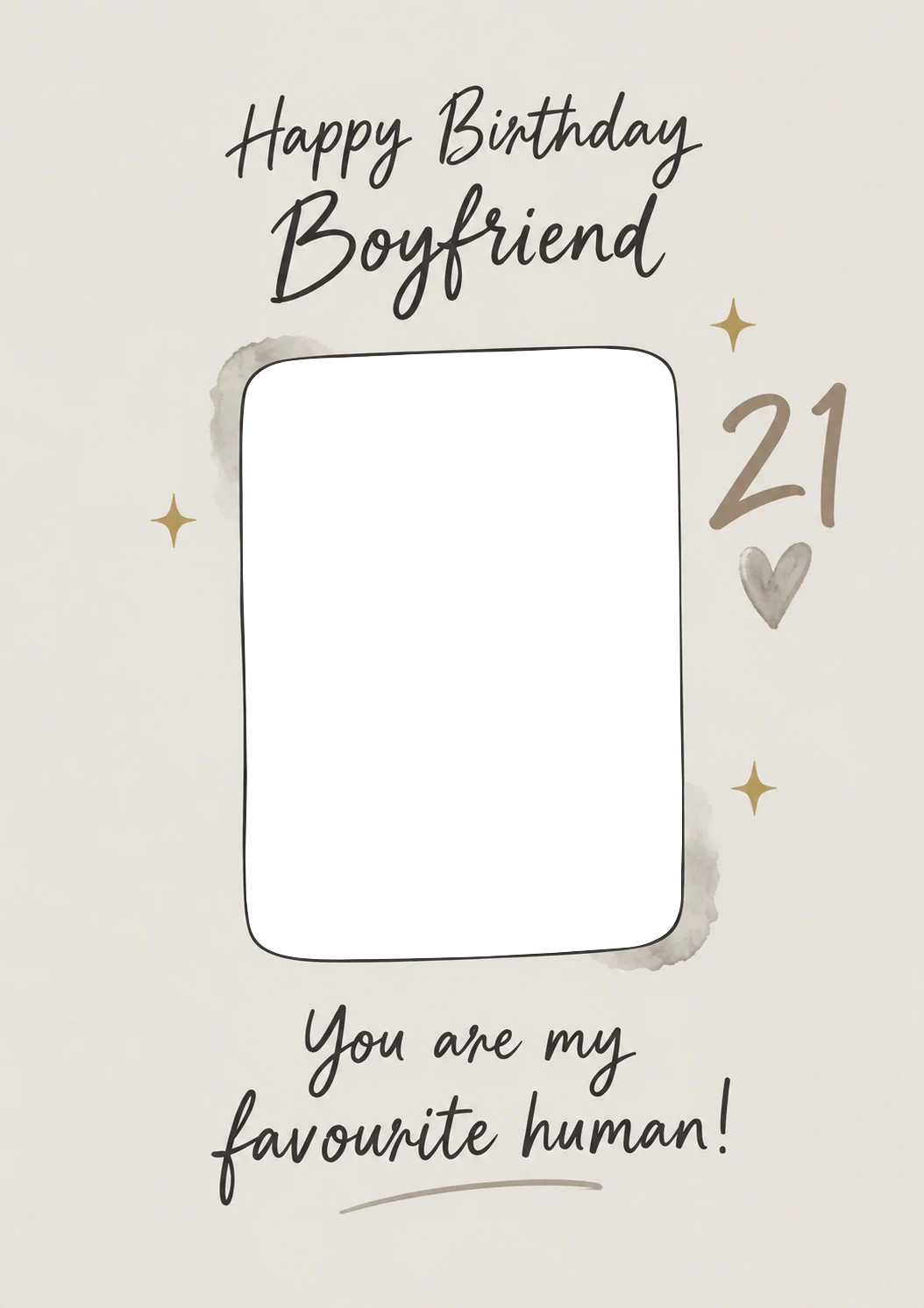 Happy Birthday Boyfriend 21st Photo Upload Birthday Card for Him