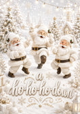 Load image into Gallery viewer, Funny Dancing Santas Ho-Ho-Ho-Down Christmas Card
