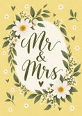 Load image into Gallery viewer, Mr & Mrs Daisy Floral Wedding Card
