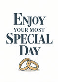 Load image into Gallery viewer, Enjoy Your Most Special Day Wedding Card
