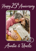 Load image into Gallery viewer, 25th Anniversary Rings Photo Upload Anniversary Card for Him
