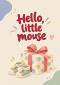 Load image into Gallery viewer, Funny Hello Little Mouse New Baby Card for Brother
