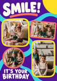 Load image into Gallery viewer, Smile It's Your Birthday Photo Upload Birthday Card
