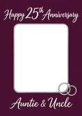 Load image into Gallery viewer, 25th Anniversary Rings Photo Upload Anniversary Card for Him
