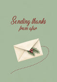 Load image into Gallery viewer, Sending Thanks From Afar Christmas Card for Her
