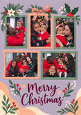 Load image into Gallery viewer, Heartfelt Festive Collage Photo Upload Christmas Card for Mum
