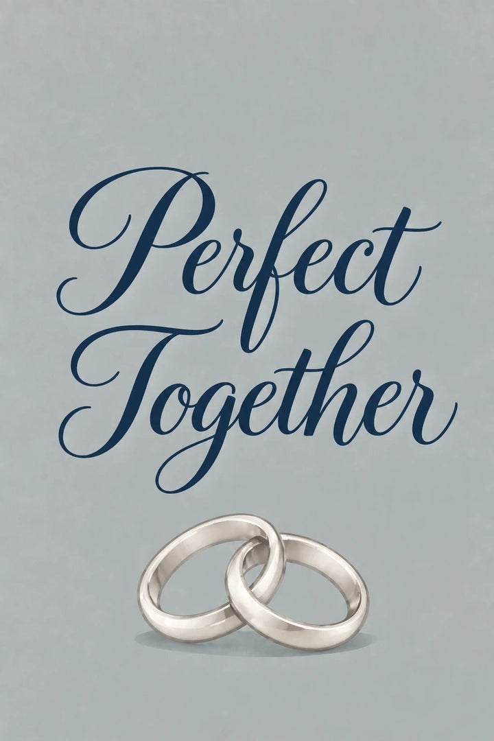 Perfect Together Interlocked Rings Wedding Card