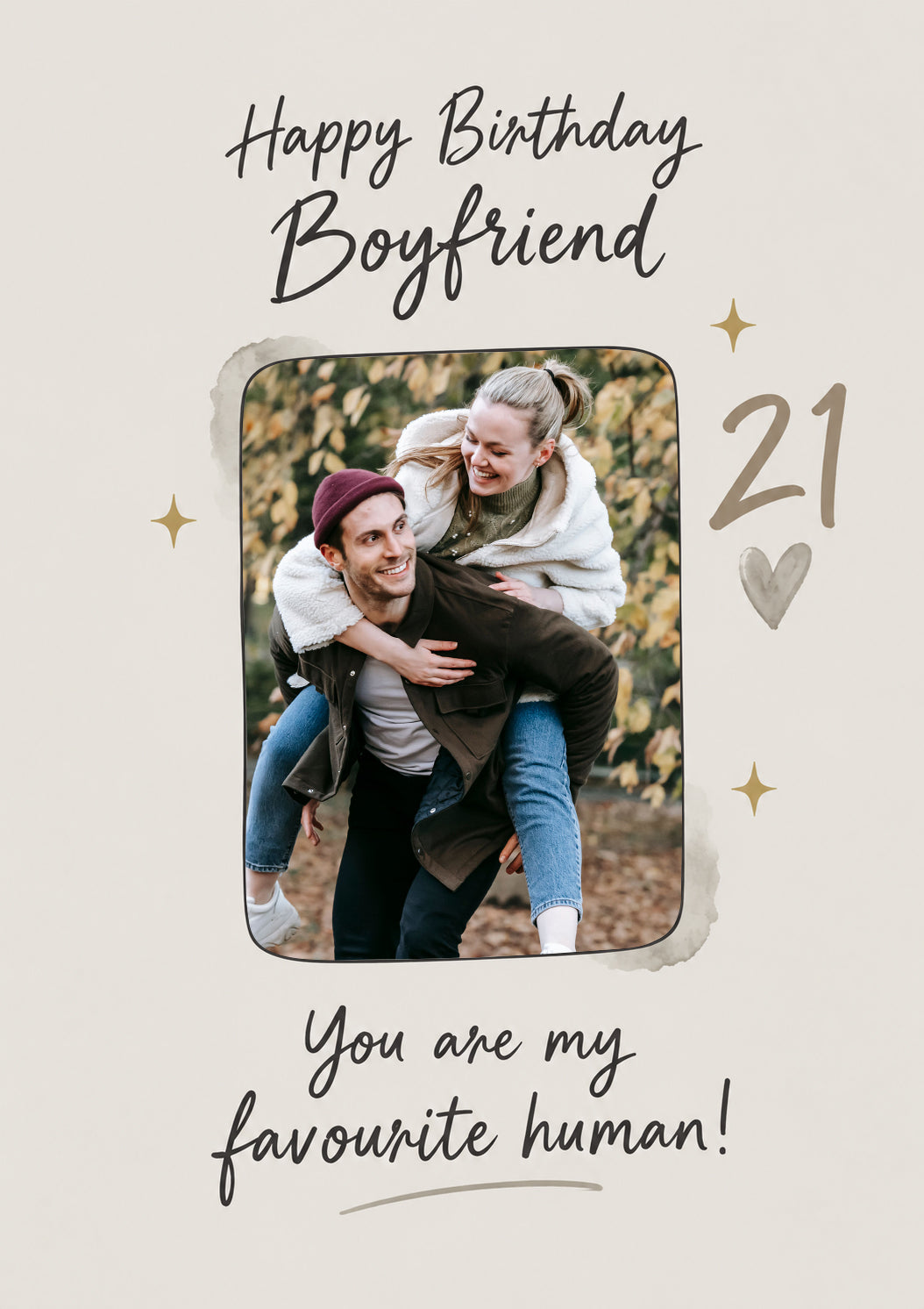 Happy Birthday Boyfriend 21st Photo Upload Birthday Card for Him