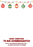 Load image into Gallery viewer, Funny Hanging Baubles Photo Upload Christmas Card for Her
