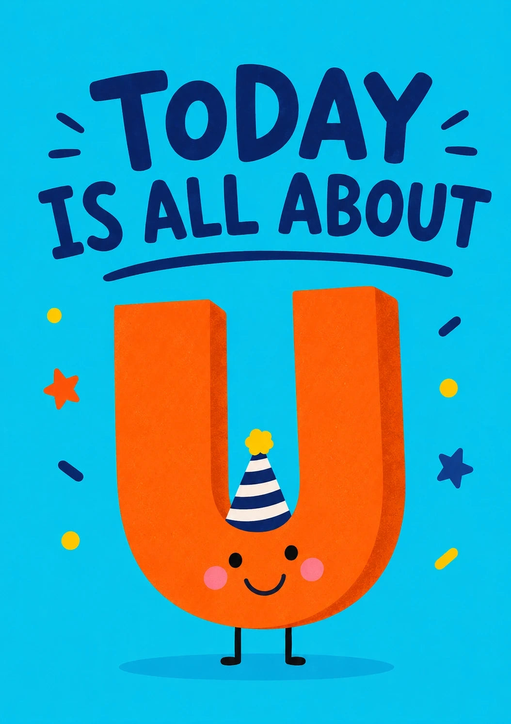 Birthdays - Personalised Card — with punch holes