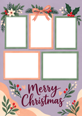 Load image into Gallery viewer, Heartfelt Festive Collage Photo Upload Christmas Card for Mum
