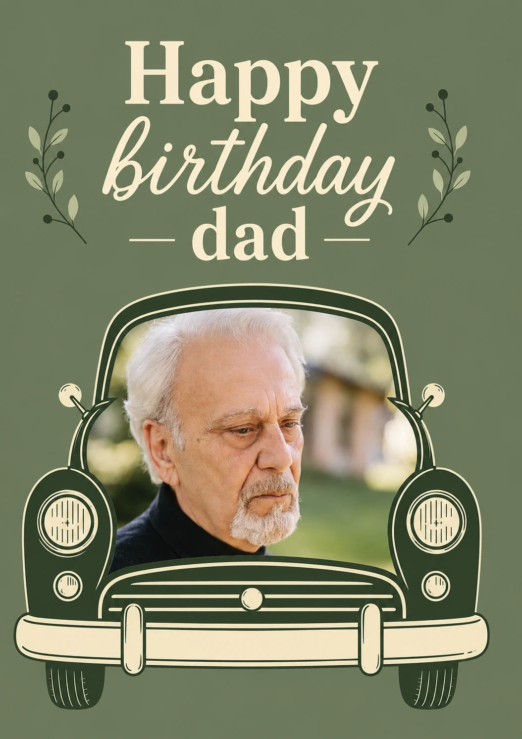 Birthdays - Personalised Card — with punch holes