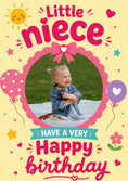 Load image into Gallery viewer, Little Niece Happy Birthday Photo Upload Birthday Card for Her
