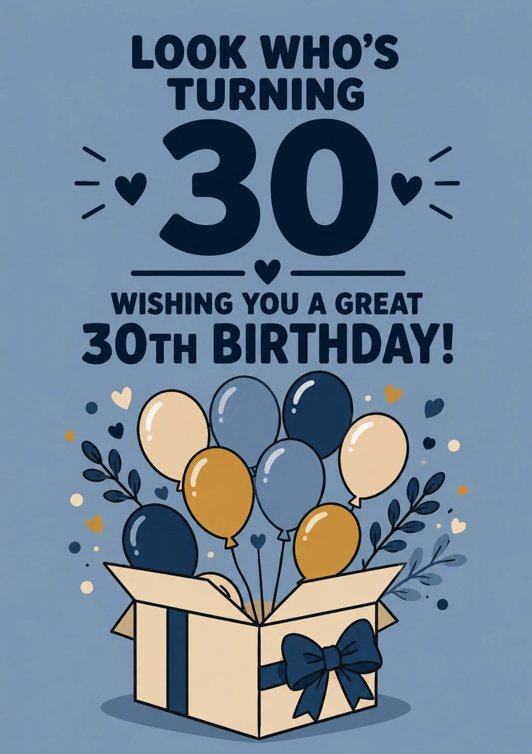 Birthdays - Personalised Card — with punch holes