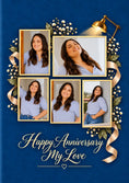 Load image into Gallery viewer, Anniversary - Personalised Card — with punch holes
