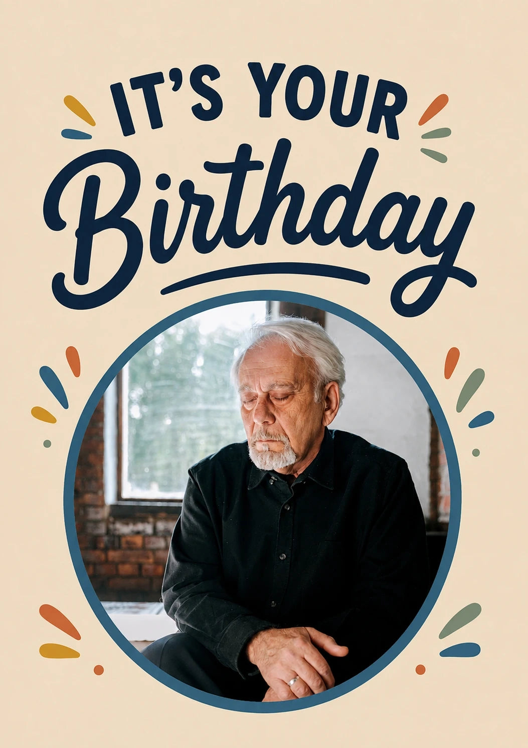 Birthdays - Personalised Card — with punch holes