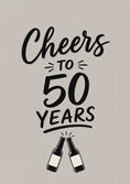 Load image into Gallery viewer, Cheers to 50 Years Beer Bottles 50th Birthday Card for Him
