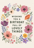 Load image into Gallery viewer, Watercolour Floral Wreath 19th Birthday Card for Her
