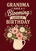 Load image into Gallery viewer, Grandma Blooming Lovely Floral 85th Birthday Card for Her
