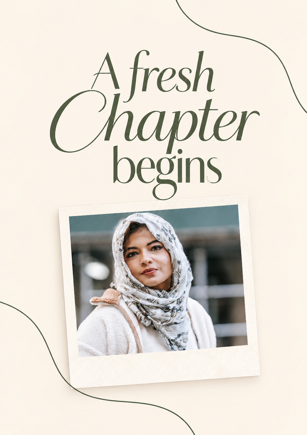 Fresh Chapter Begins Photo Upload Leaving Card for Sister