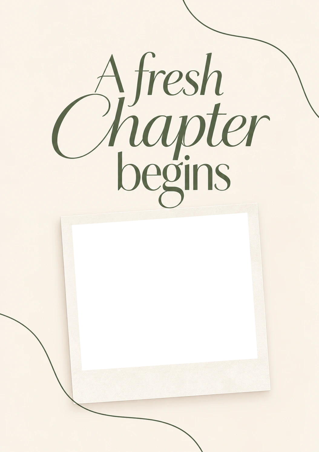 Fresh Chapter Begins Photo Upload Leaving Card for Sister