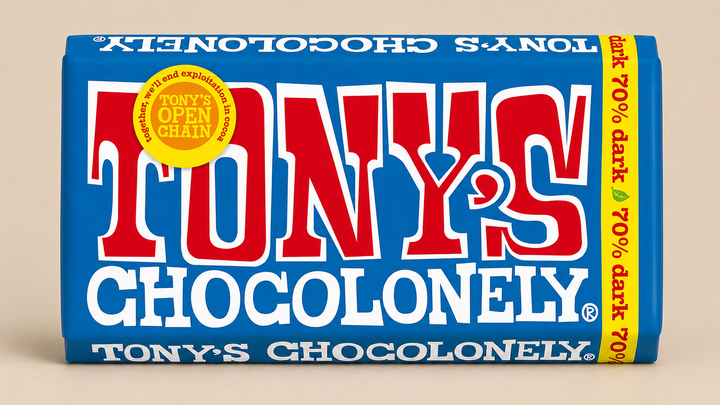 Tony's Chocolonely Dark Chocolate Bar - 180g (70%, Vegan)
