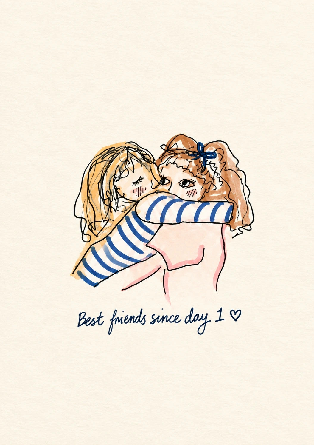 Friendship - Personalised Card — with punch holes