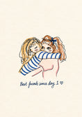 Load image into Gallery viewer, Best Friends Since Day One Illustrated Friendship Card for Her
