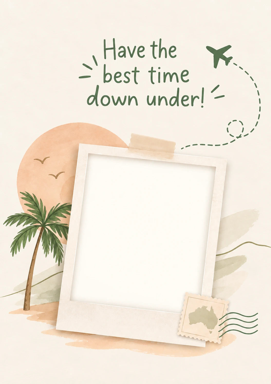 Have the Best Time Down Under Photo Upload Leaving Card for Daughter