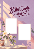 Load image into Gallery viewer, Better Days Ahead Floral Photo Upload Friendship Card for Wife

