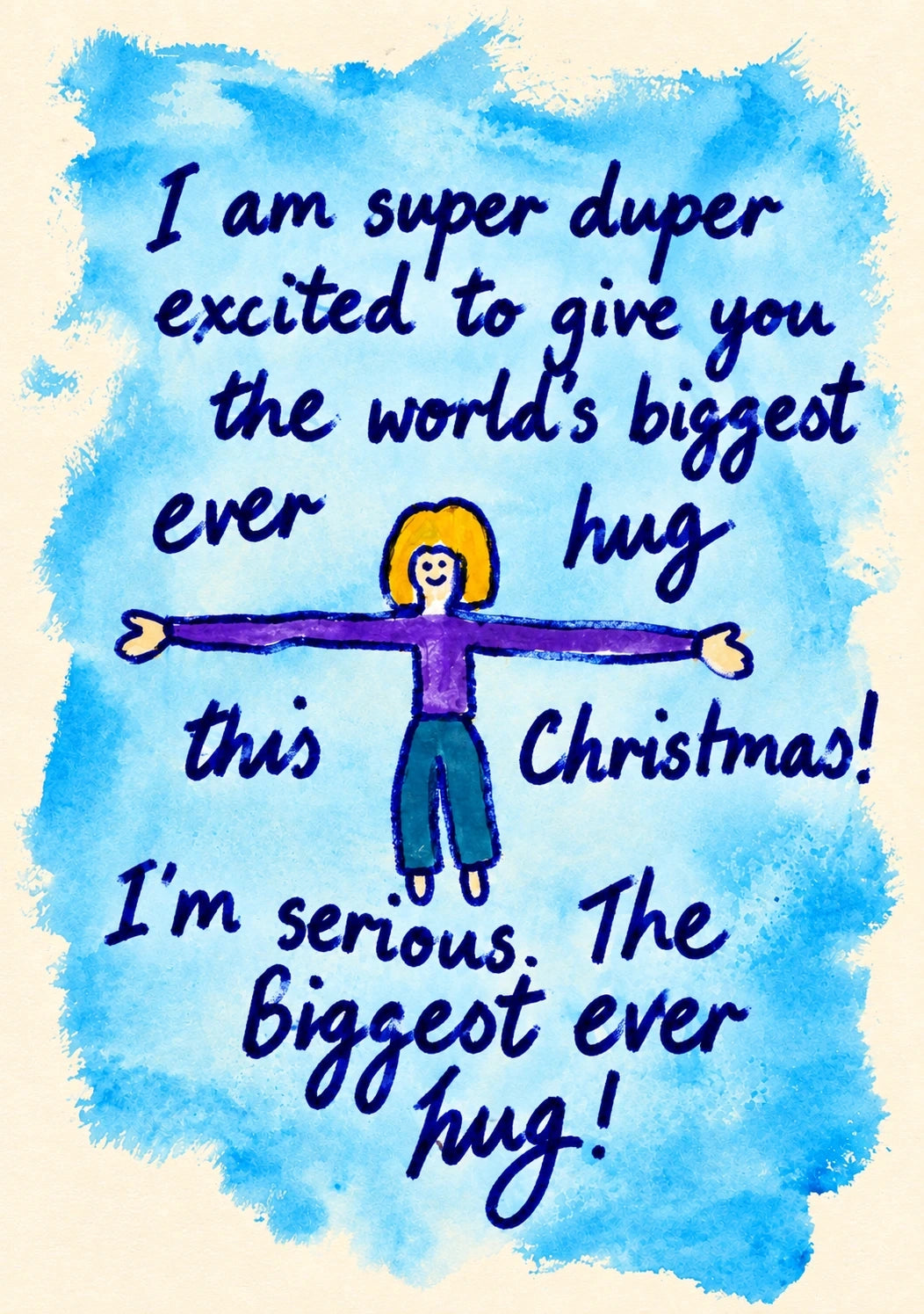 Christmas - Personalised Card — with punch holes