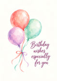 Load image into Gallery viewer, Watercolour Balloons Someone Special friendship Card
