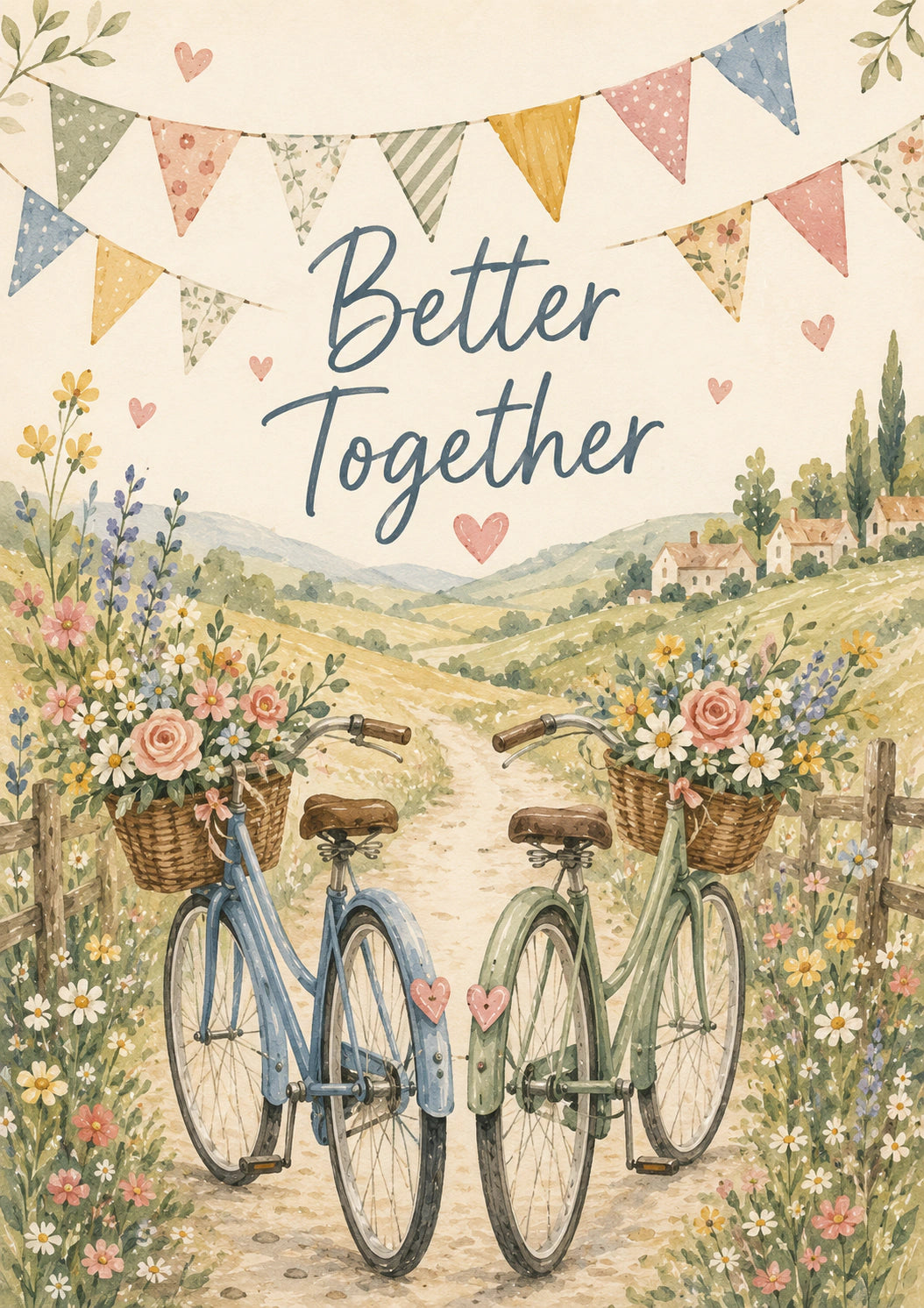 Engagement - Personalised Card — with punch holes