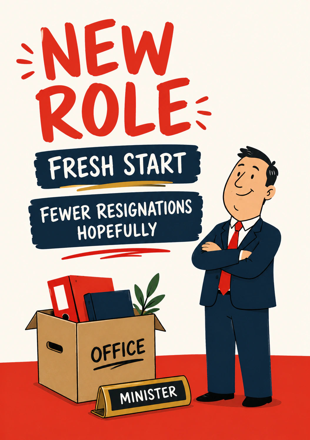 New Job - Personalised Card — with punch holes