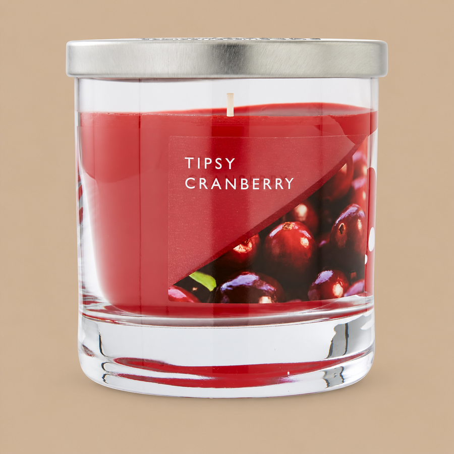 Tipsy Cranberry Jar Candle