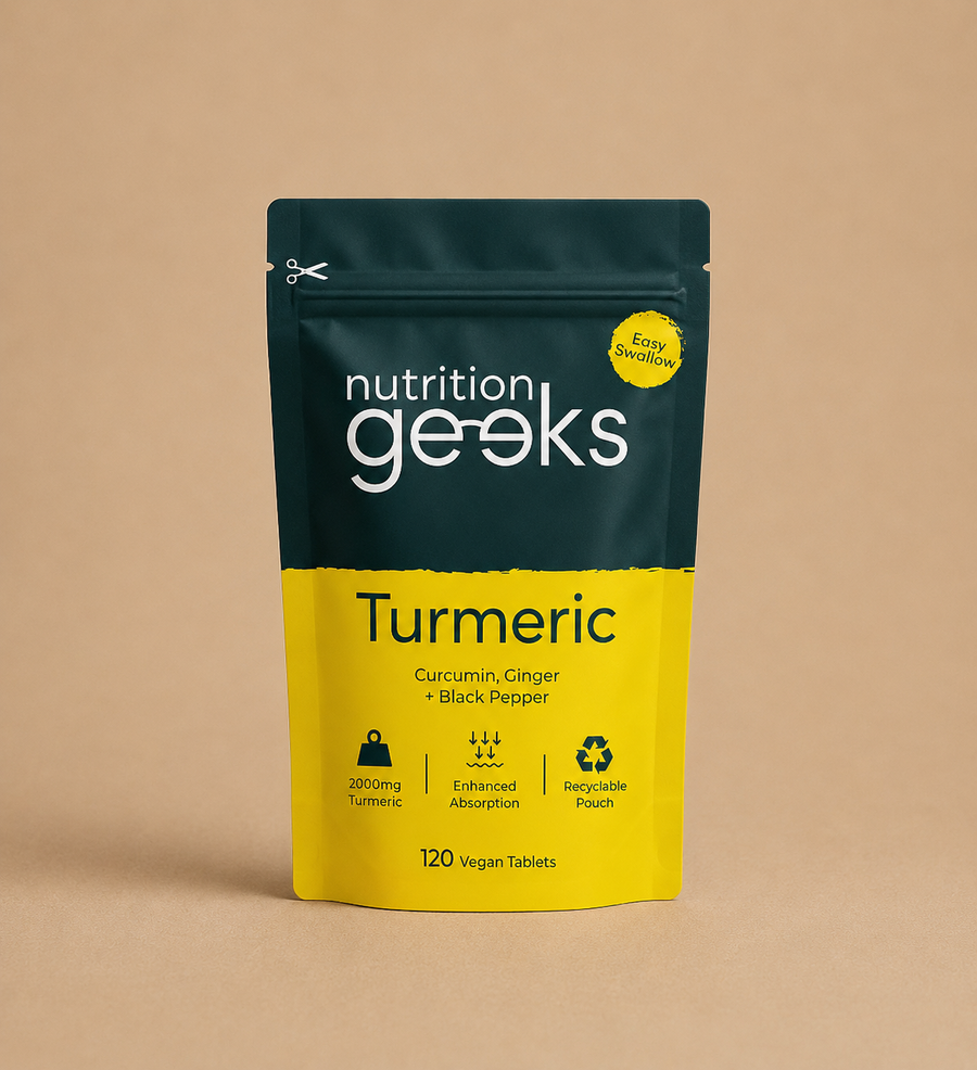 Nutrition Geeks Turmeric Tablets – 120 Pack