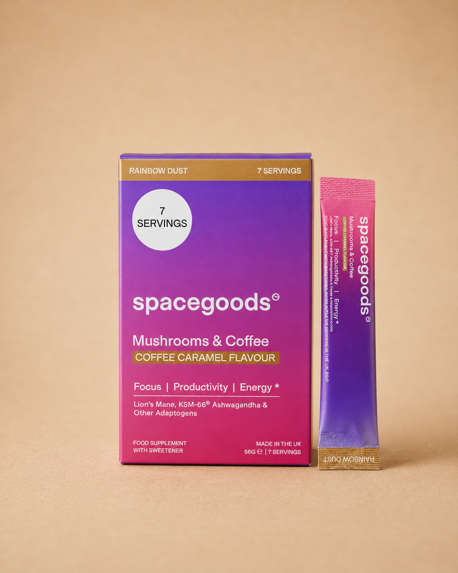 Spacegoods Rainbow Dust Coffee Caramel Sachets – 7 Pack