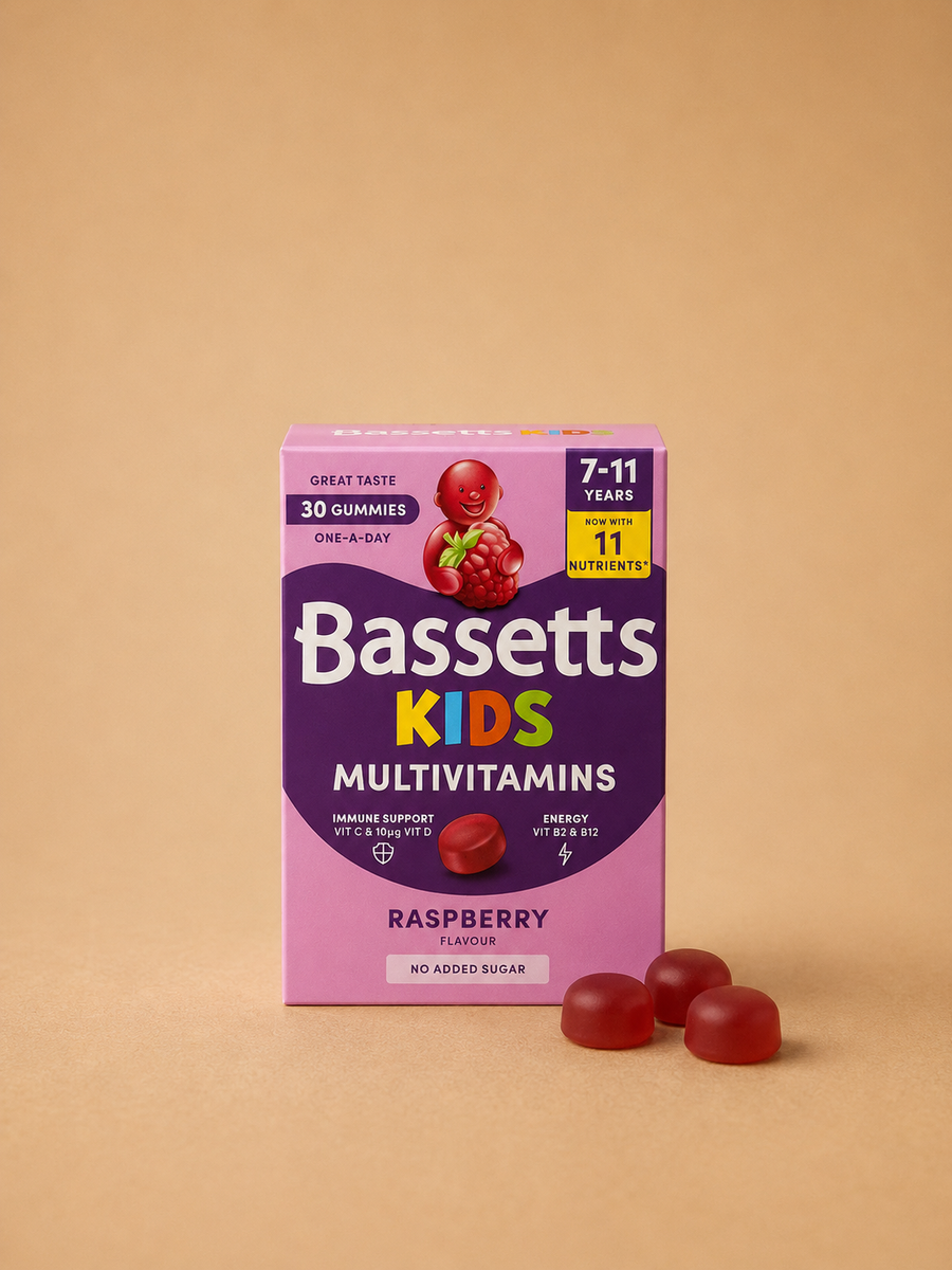 Bassetts Kids Multivitamin Raspberry Gummies – 60 Pack
