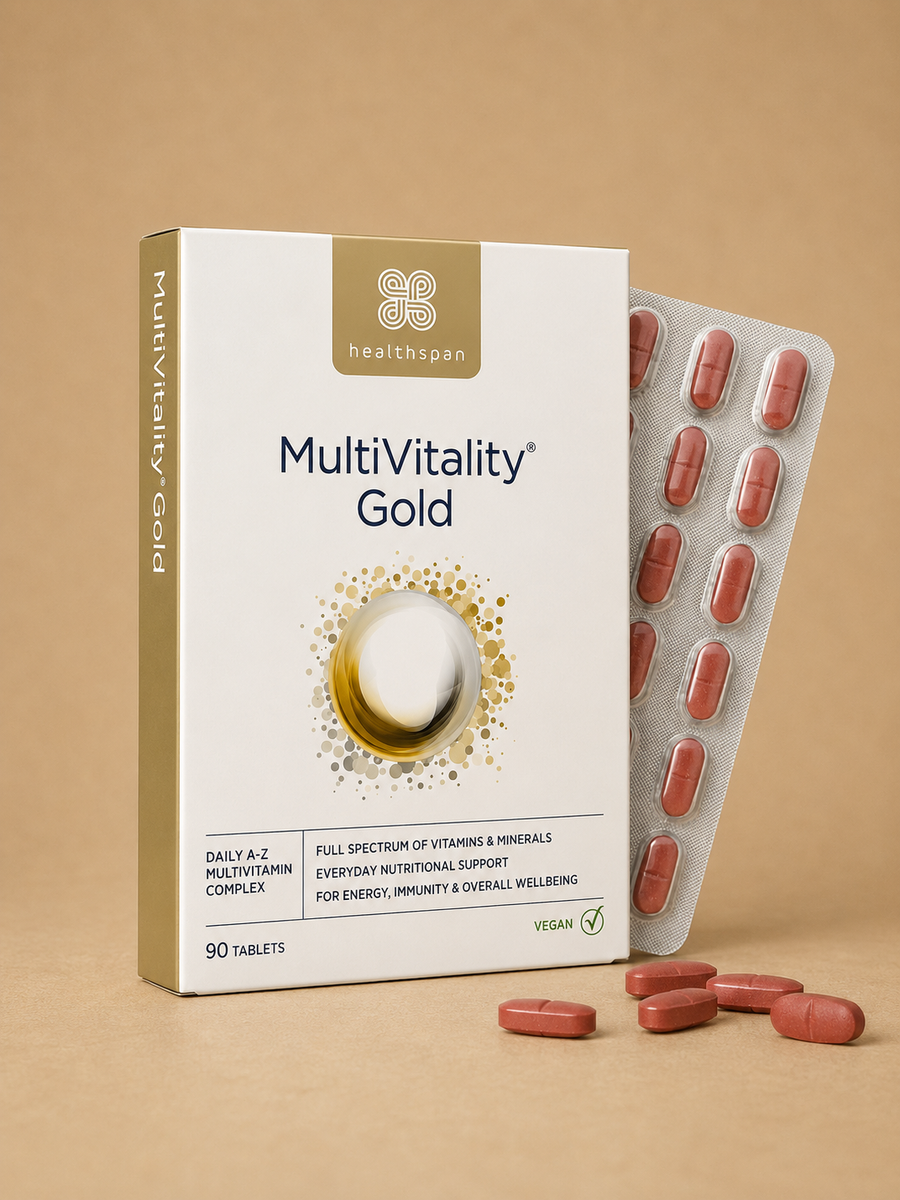 Healthspan MultiVitality Gold Multivitamins – 90 Tablets