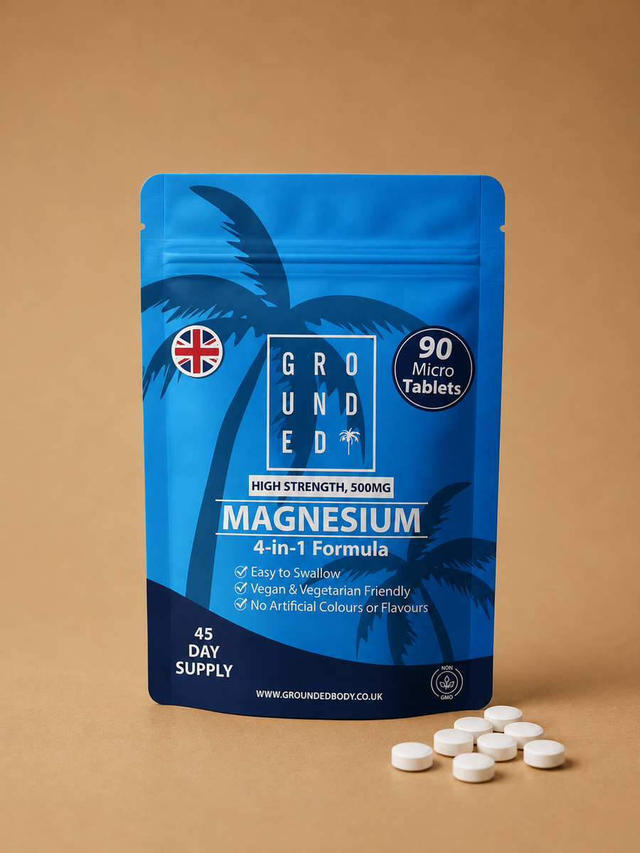 Grounded 4-in-1 Magnesium Micro Tablets – 90 Pack