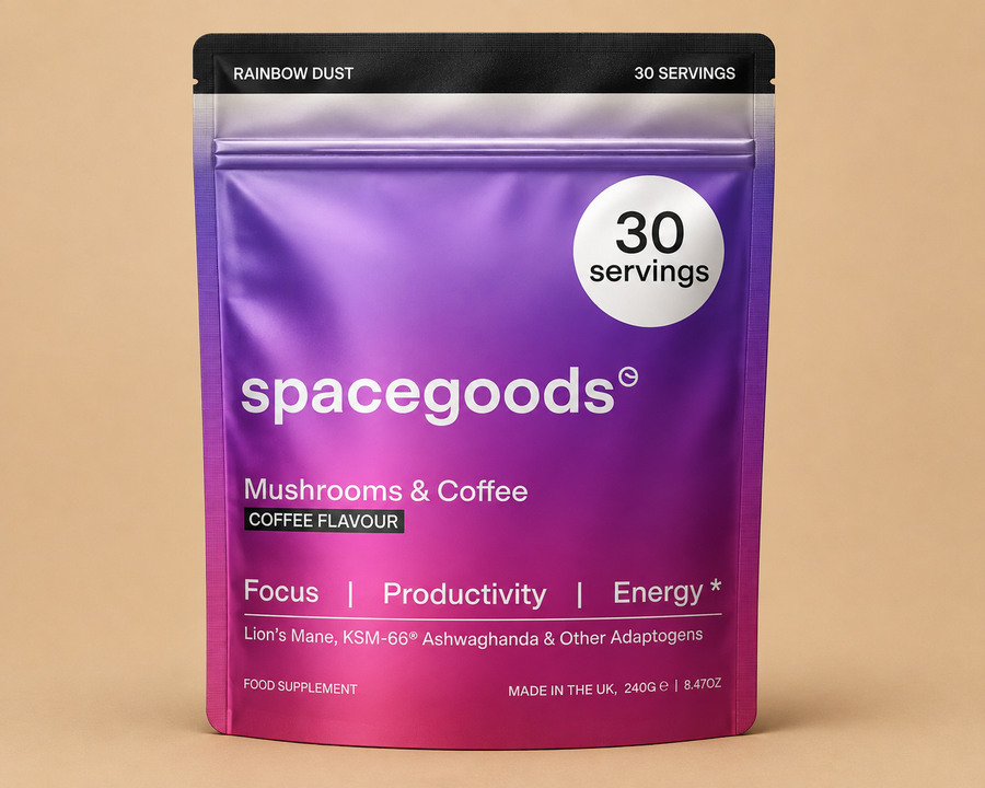 Spacegoods Rainbow Dust Mushroom Coffee – 240g, 30 Servings
