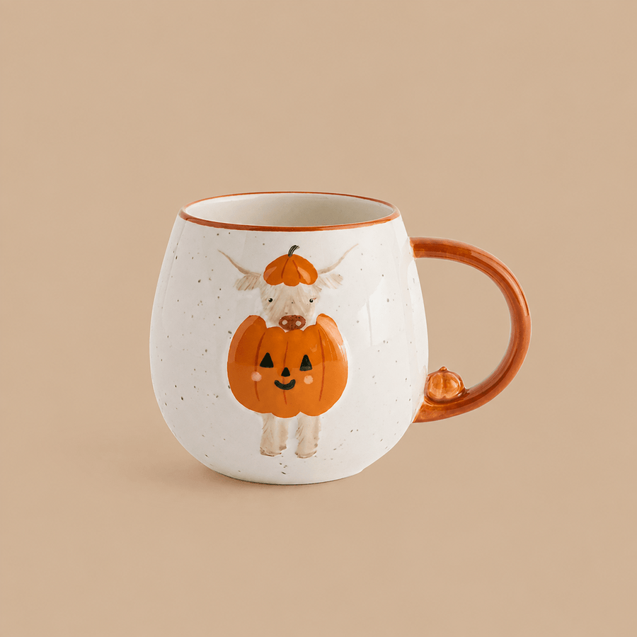 NEXT Hamish Highland Cow Pumpkin Mug