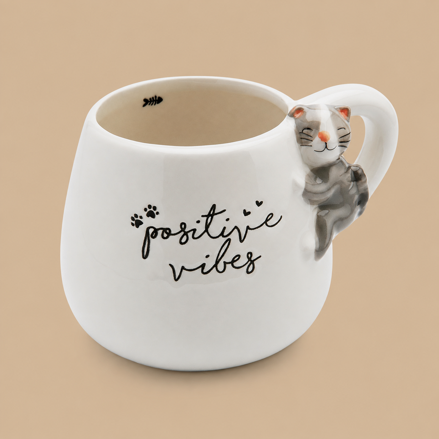 Positive Vibes Animal Mug