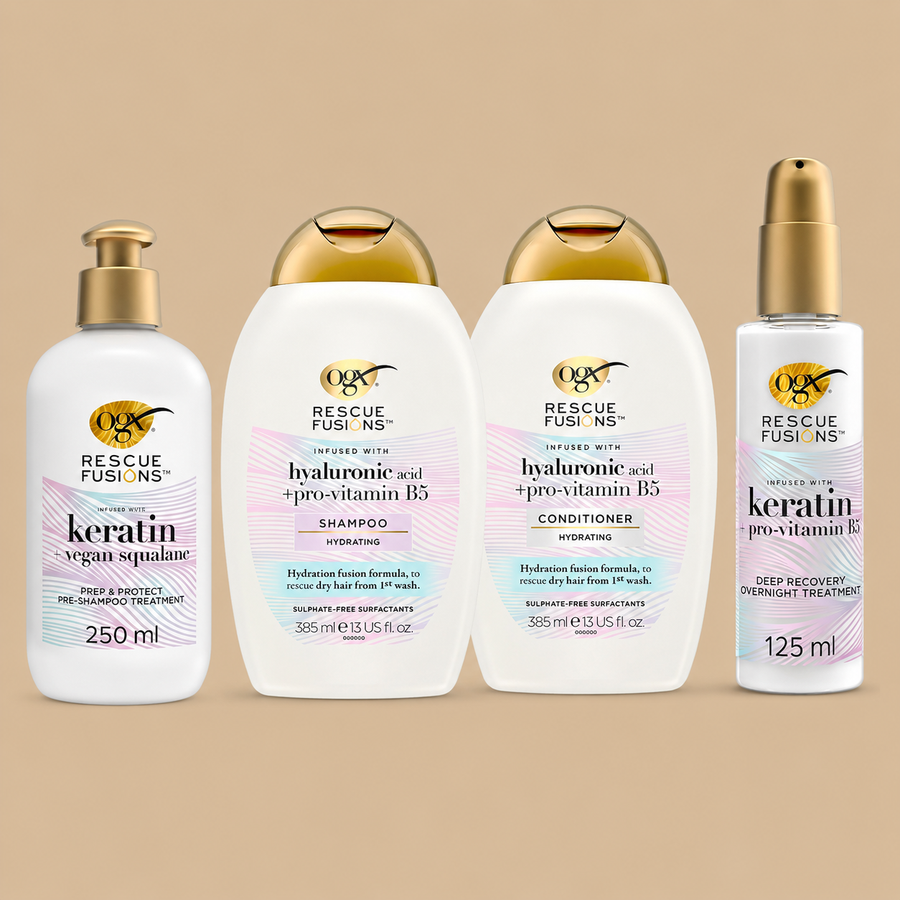 OGX Rescue Fusions Shampoo, Conditioner & Treatment Set