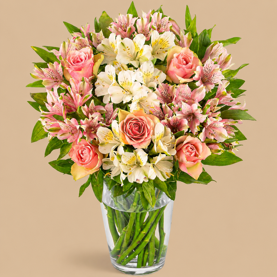 Alstro & Roses Bouquet