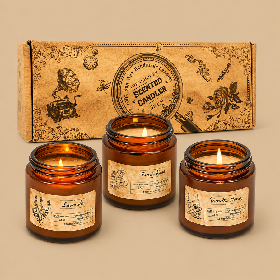 IDEALHOUSE Scented Candle Set