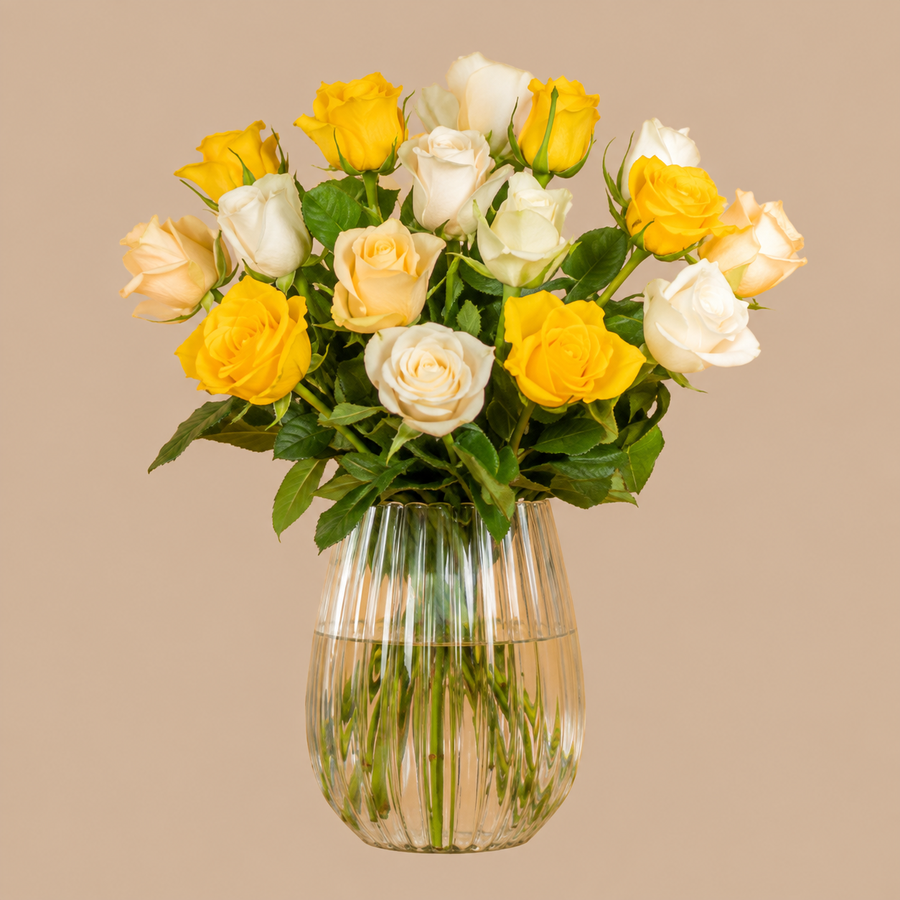Golden Glow Rose Bouquet