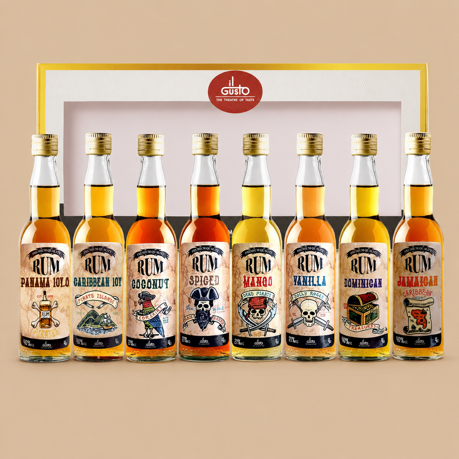 il GUSTO Miniature Rum Tasting Gift Set (Printed Gift Box)