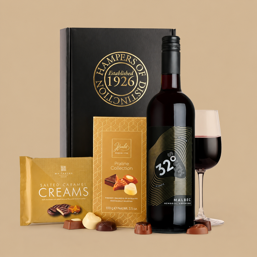 Thornton & France Malbec Wine & Chocolates Gift Box